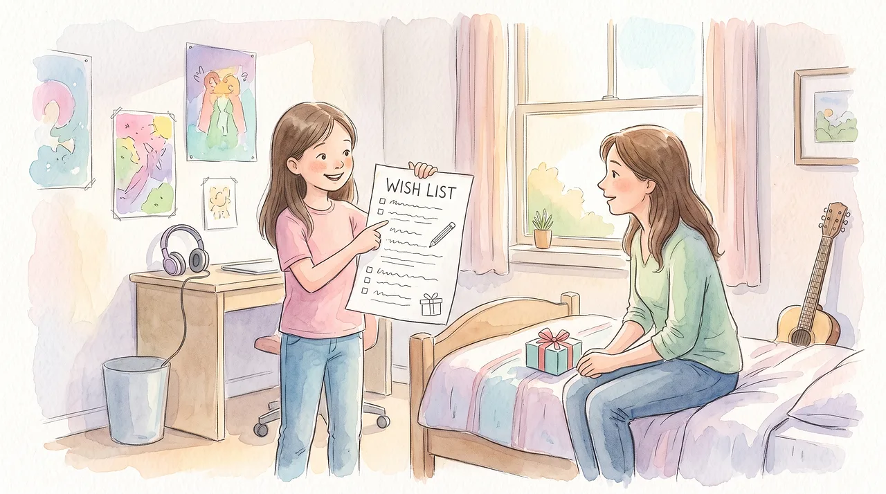 A gift for your teenage daughter (11–15): let her choose