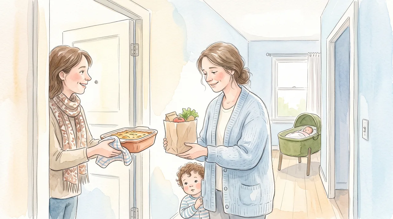 Visiting after a birth: when, how long and what to bring
