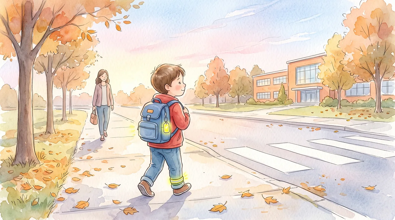 Walking to school alone: hi-vis, route practice, readiness